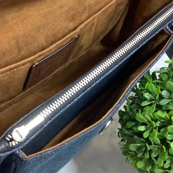 NWT Coach Denim XBody Silver Rivets - Picture 6 of 10